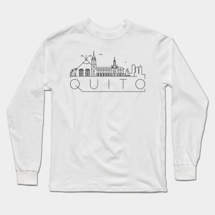 Quito Minimal Skyline Long Sleeve T-Shirt